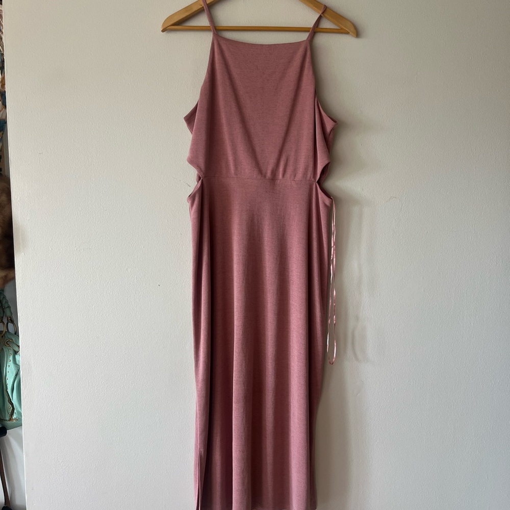Topshop Pink Spaghetti Strap Slip Dress for Cocktail